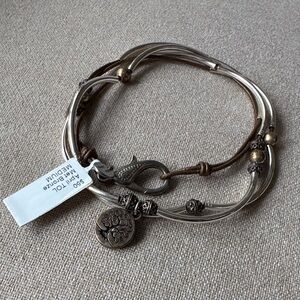 Lizzy James Jewelry / April TOL Tree of Life / Metallic Bronze Med Necklace NWT